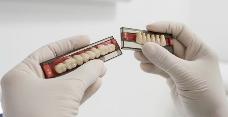 Denture teeth shade options